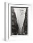 Foggy Paris in Black and White-null-Framed Premium Giclee Print