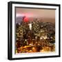 Foggy Red Night in Manhattan-Philippe Hugonnard-Framed Photographic Print