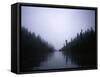 Foggy River, Chile-Michael Brown-Framed Stretched Canvas