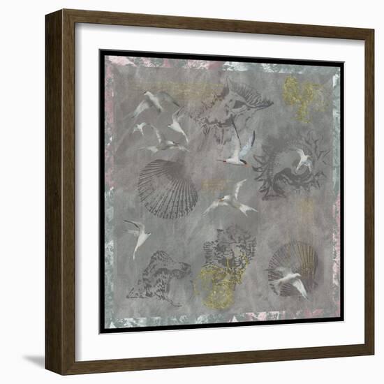 Foggy Sea Terns-Bill Jackson-Framed Giclee Print