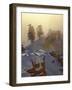 Foggy Sunrise at Sunrise Point with Snow, Bryce Canyon National Park, Utah-James Hager-Framed Photographic Print