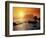 Foggy Sunset at Ruby Beach-James Randklev-Framed Photographic Print