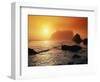 Foggy Sunset at Ruby Beach-James Randklev-Framed Photographic Print