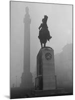 Foggy View of Monuments in Trafalgar Square, London-Hans Wild-Mounted Photographic Print