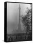 Foggy View of Trafalgar Square-Hans Wild-Framed Stretched Canvas