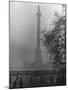 Foggy View of Trafalgar Square-Hans Wild-Mounted Photographic Print