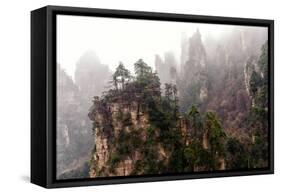 Foggy Zhangjiajie-JasonYU-Framed Stretched Canvas