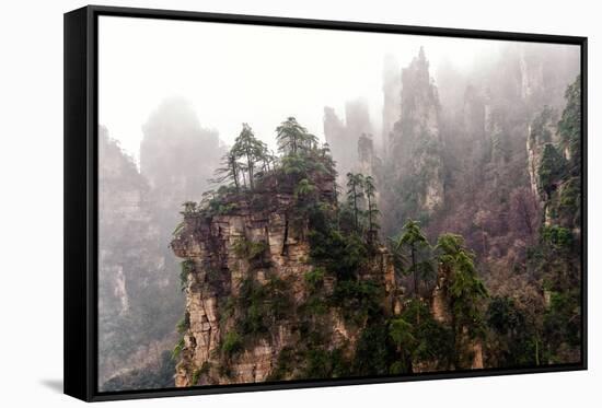 Foggy Zhangjiajie-JasonYU-Framed Stretched Canvas