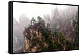 Foggy Zhangjiajie-JasonYU-Framed Stretched Canvas