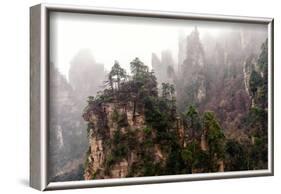 Foggy Zhangjiajie-JasonYU-Framed Photographic Print