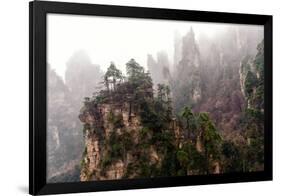 Foggy Zhangjiajie-JasonYU-Framed Photographic Print