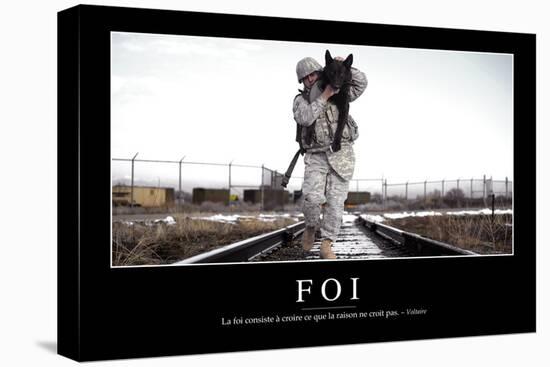 Foi: Citation Et Affiche D'Inspiration Et Motivation-null-Stretched Canvas