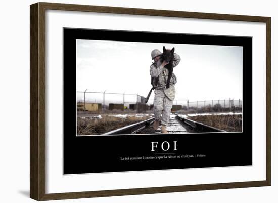 Foi: Citation Et Affiche D'Inspiration Et Motivation-null-Framed Photographic Print