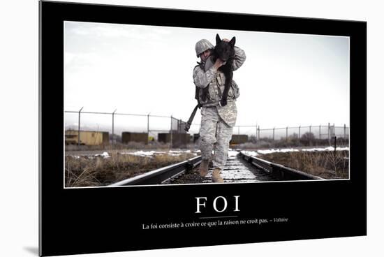 Foi: Citation Et Affiche D'Inspiration Et Motivation-null-Mounted Photographic Print