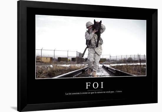 Foi: Citation Et Affiche D'Inspiration Et Motivation-null-Framed Photographic Print