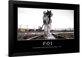 Foi: Citation Et Affiche D'Inspiration Et Motivation-null-Framed Photographic Print