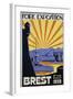 Foire Exposition Brest Poster-C. Lautrou-Framed Giclee Print