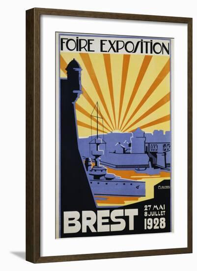 Foire Exposition Brest Poster-C. Lautrou-Framed Giclee Print