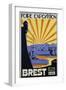 Foire Exposition Brest Poster-C. Lautrou-Framed Giclee Print