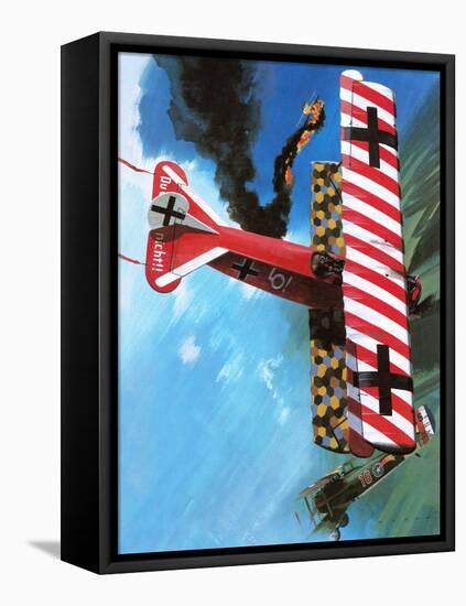 Fokker D Vii-Wilf Hardy-Framed Stretched Canvas