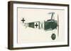 Fokker Dr 1 Triplane-English School-Framed Giclee Print