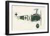 Fokker Dr 1 Triplane-English School-Framed Giclee Print