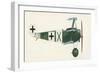 Fokker Dr 1 Triplane-English School-Framed Giclee Print