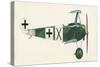 Fokker Dr 1 Triplane-English School-Stretched Canvas