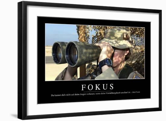 Fokus: Motivationsposter Mit Inspirierendem Zitat-null-Framed Photographic Print