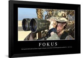 Fokus: Motivationsposter Mit Inspirierendem Zitat-null-Framed Photographic Print