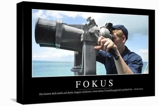 Fokus: Motivationsposter Mit Inspirierendem Zitat-null-Stretched Canvas