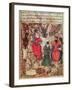 Fol.100 the Sultan Showing Justice, from 'The Book of Kalilah and Dimnah'-Islamic-Framed Giclee Print