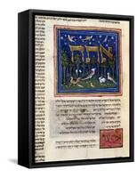 Fol.115V from 'The Rothschild Miscellany', Northern Italy, C.1450-80-null-Framed Stretched Canvas