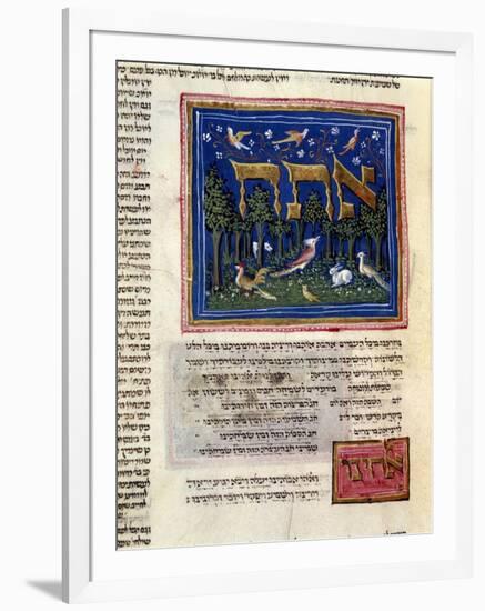 Fol.115V from 'The Rothschild Miscellany', Northern Italy, C.1450-80-null-Framed Giclee Print