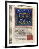 Fol.115V from 'The Rothschild Miscellany', Northern Italy, C.1450-80-null-Framed Giclee Print