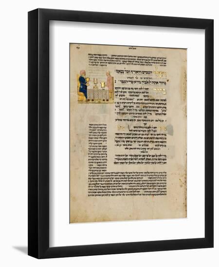 Fol.156R from 'The Rothschild Miscellany', Northern Italy, C.1450-80-null-Framed Premium Giclee Print