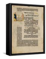 Fol.156R from 'The Rothschild Miscellany', Northern Italy, C.1450-80-null-Framed Stretched Canvas