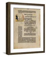 Fol.156R from 'The Rothschild Miscellany', Northern Italy, C.1450-80-null-Framed Giclee Print