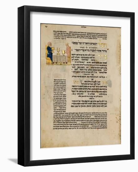 Fol.156R from 'The Rothschild Miscellany', Northern Italy, C.1450-80-null-Framed Giclee Print