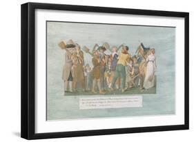 Fol.31 the Parisians Going to the Champ De Mars, 1792-Lesueur Brothers-Framed Giclee Print