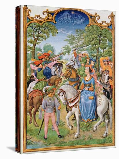 Fol 5V the Month of May: Festival of the Trees, from the 'Breviarium Grimani', C.1515-Flemish School-Stretched Canvas