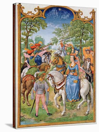 Fol 5V the Month of May: Festival of the Trees, from the 'Breviarium Grimani', C.1515-Flemish School-Stretched Canvas