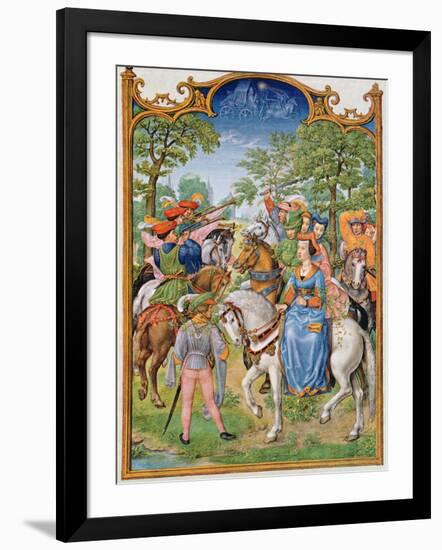 Fol 5V the Month of May: Festival of the Trees, from the 'Breviarium Grimani', C.1515-Flemish School-Framed Giclee Print