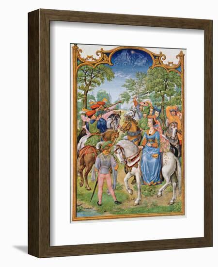 Fol 5V the Month of May: Festival of the Trees, from the 'Breviarium Grimani', C.1515-Flemish School-Framed Giclee Print