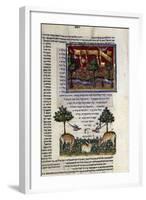 Fol.80 from 'The Rothschild Miscellany', Northern Italy, C.1450-80-null-Framed Giclee Print