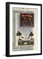 Fol.80 from 'The Rothschild Miscellany', Northern Italy, C.1450-80-null-Framed Giclee Print