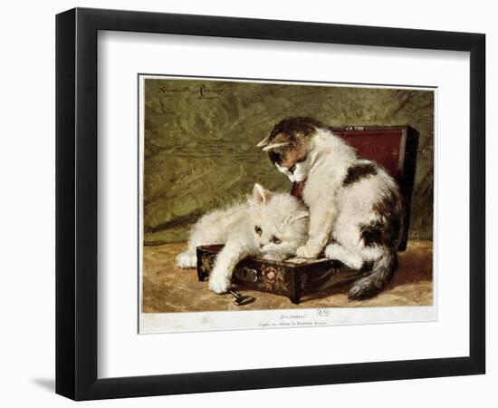 Folatrerie (Kittens) - by Henriette Ronner, 19Th Century-Henriette Ronner-Knip-Framed Giclee Print