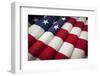 Folded American Flag Abstract.-Andy Dean Photography-Framed Photographic Print