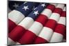 Folded American Flag Abstract.-Andy Dean Photography-Mounted Photographic Print