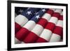 Folded American Flag Abstract.-Andy Dean Photography-Framed Photographic Print